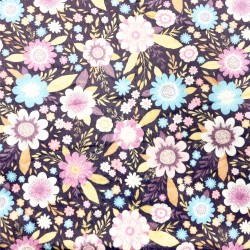 Tissus minkee velours "Leopard cœur"