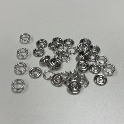 Pressions GRIFFES 11mm - METAL ARGENT