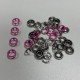 GRIFFES évidées 11mm - ROSE FLUO