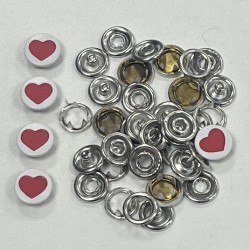 GRIFFES 8,5mm - Cœur rose