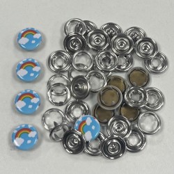 GRIFFES 11mm - Flocon bleu