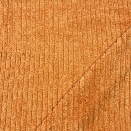 VELOURS à COTES ORANGE
